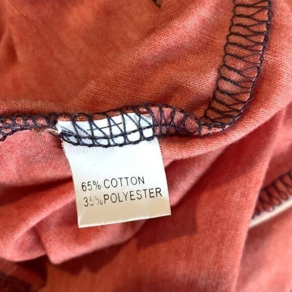 Color Block Tee With Pocket Navy/Beige/Coral XL - Picture 2 of 8